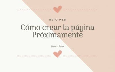 Crear la Página Próximamente